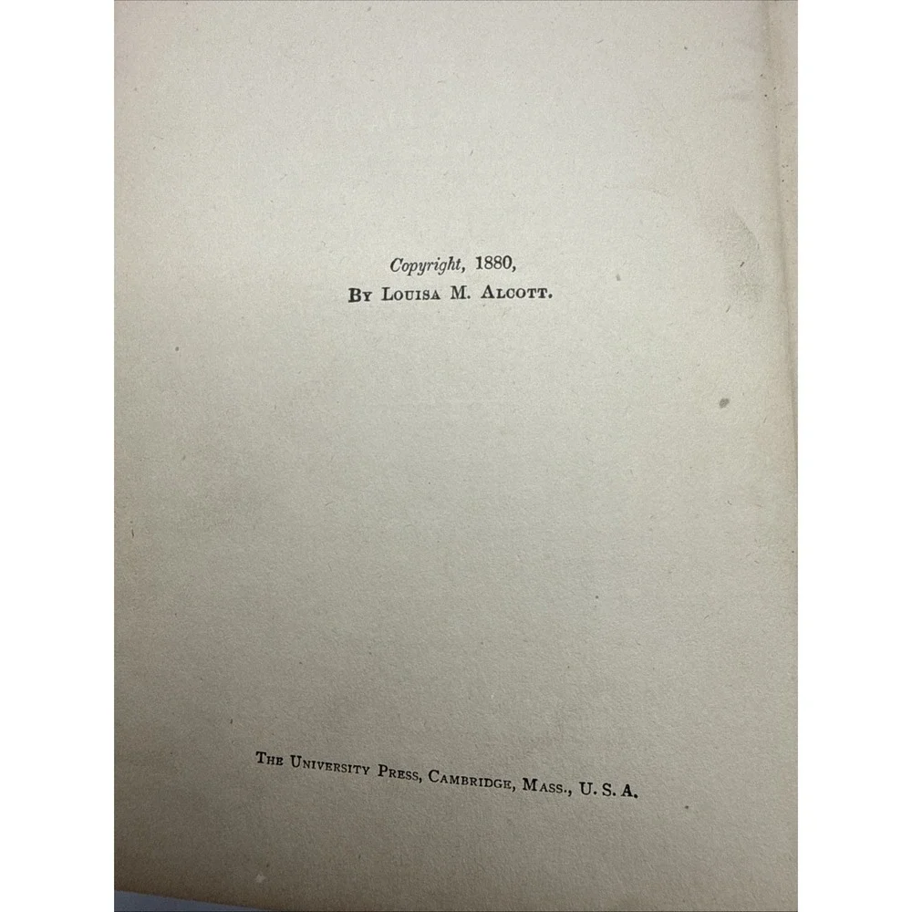 Jack and Jill: A Village Story by Louisa May Alcott Rare 1907 Hardcover
